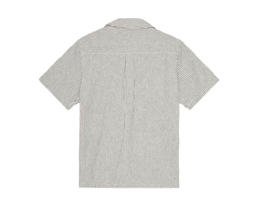 Les Deux Lukas Stripe Cotton Linen SS Shirt