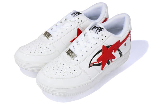 Bape Sta Low Sneakers Red/White