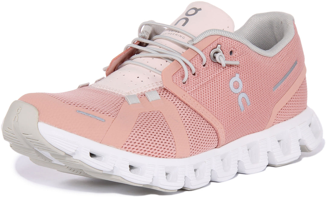 ON CLOUD 5 RUNNING SHOES Rose/Shell