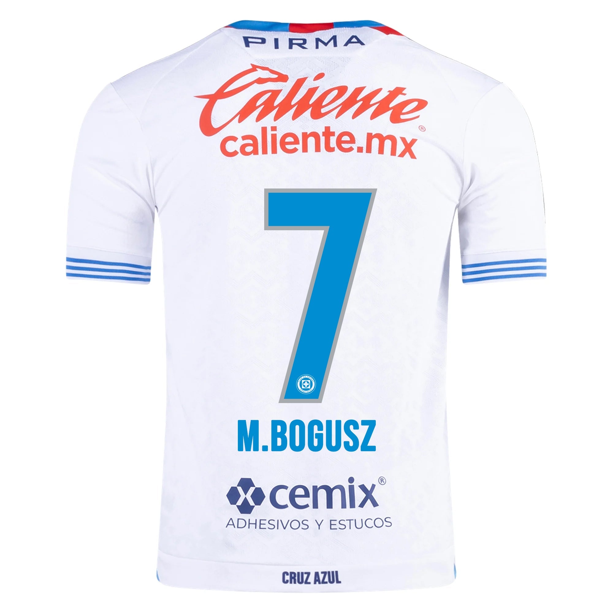 Pirma Mateusz Bogusz Cruz Azul Away Jersey 24/25 (White/Blue)