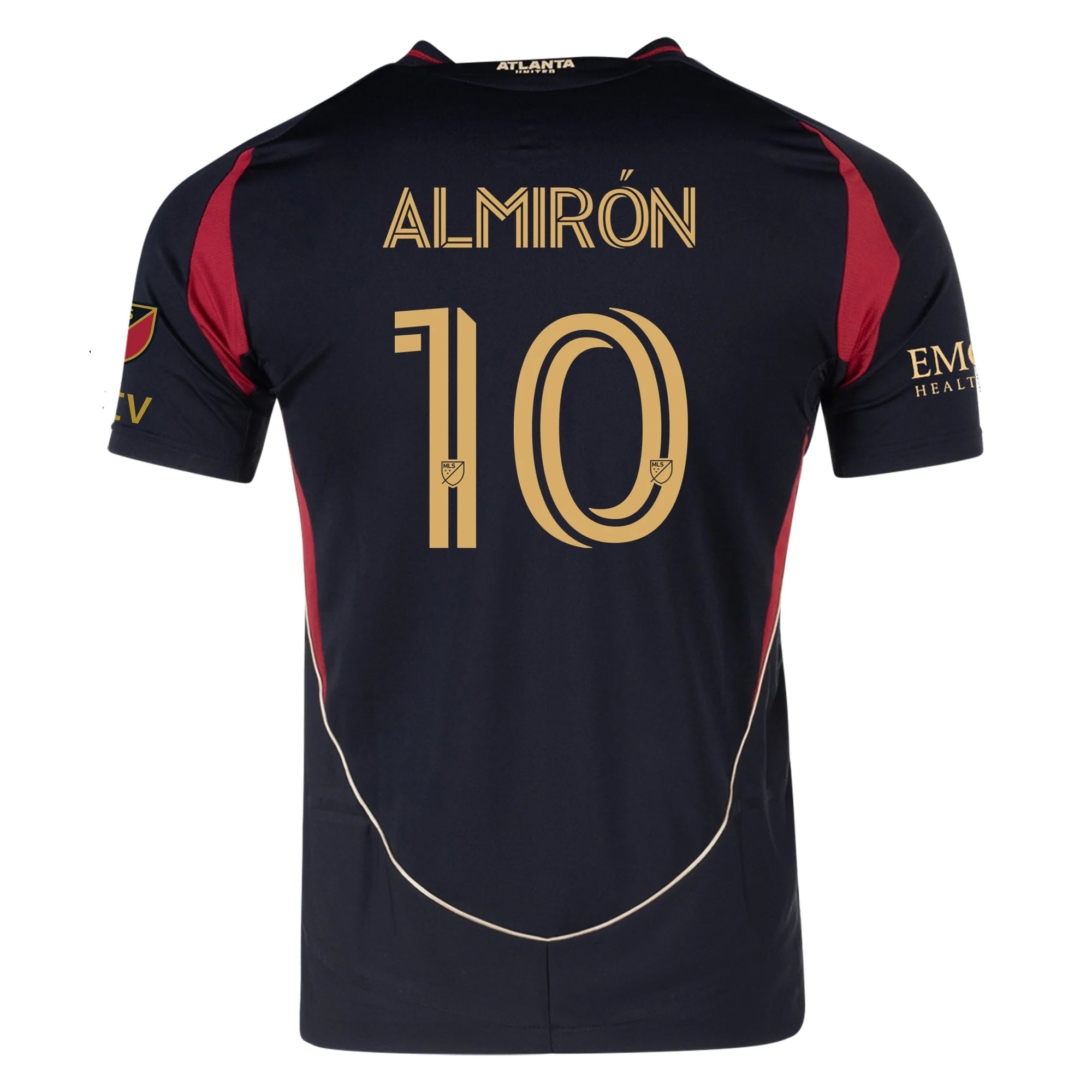 adidas Miguel Almirón Atlanta United Authentic Home Jersey w/ MLS Patches 25/26 (Red/Black)