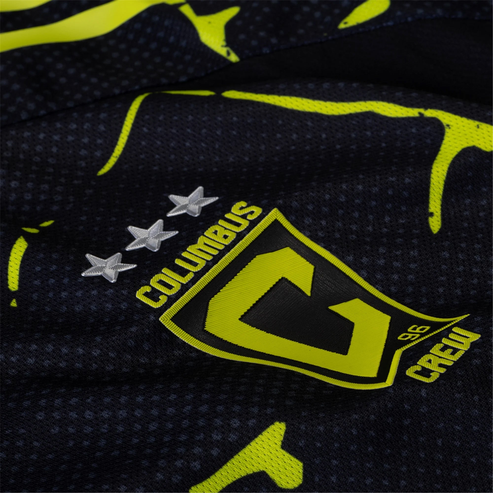 adidas Patrick Schulte Columbus Crew Authentic Away Jersey w/ MLS Patches 25/26 (Black/Yellow)