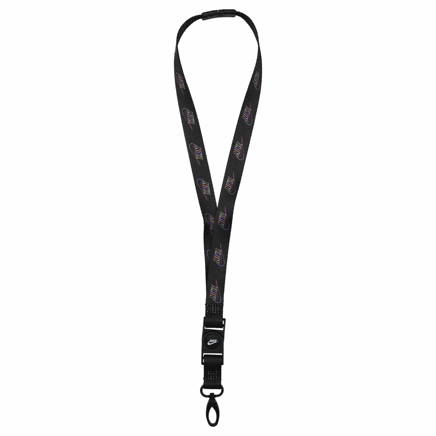 Nike Premium Lanyard Printed Lanyards Nike Black 
