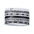 Nike Printed Headbands 6PK Headbands Nike White / Black ONE SIZE 