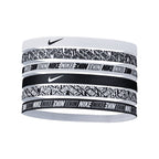 Nike Printed Headbands 6PK Headbands Nike White / Black ONE SIZE 