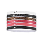 Nike Printed Headbands 6PK Headbands Nike White / Orange ONE SIZE 