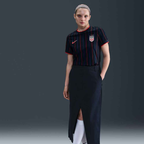 Nike Womens USA 25/26 Away 4 Star Match Authentic Jersey 452 (Obsidian/Challenge Red)