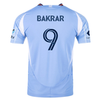 adidas Mounsef Bakrar New York City FC Authentic Home Jersey 25/26 w/ MLS Patches (Bahia Light Blue)