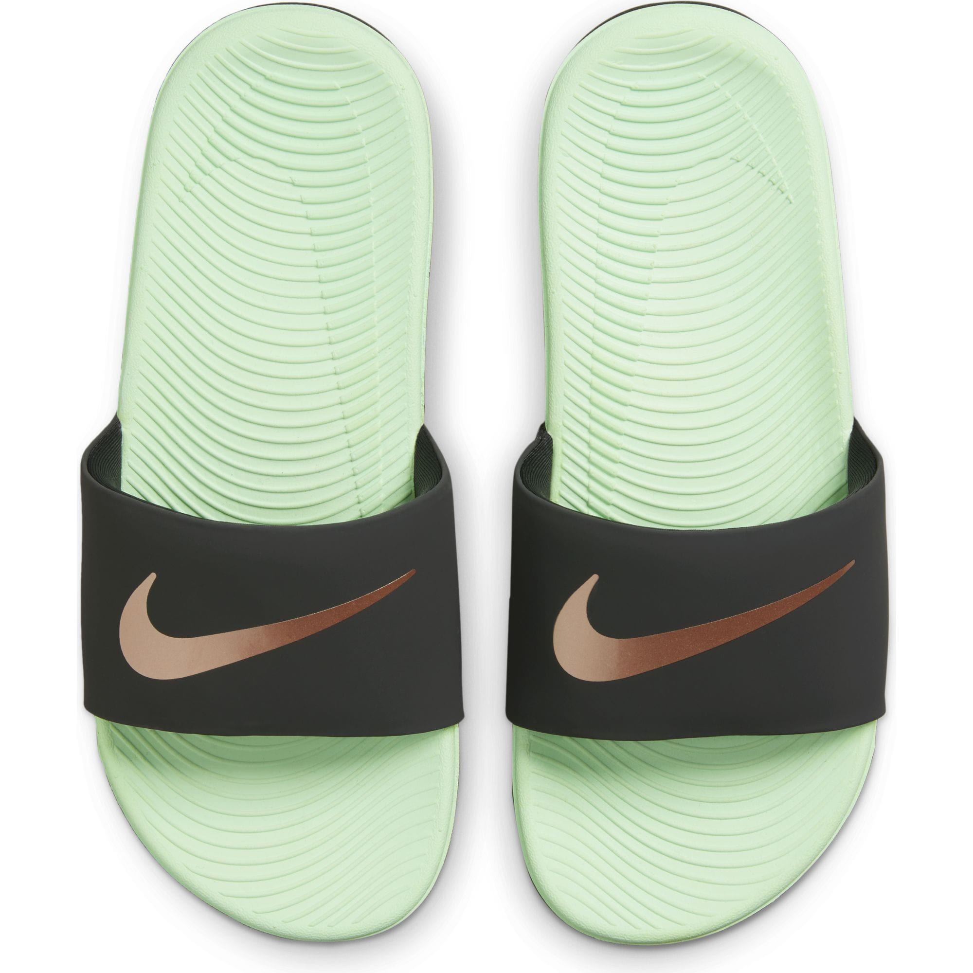 Nike Kawa Kids' Slide Sandals Slides Nike Black / Green 11C 