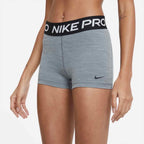 Nike Pro Women's Shorts 3" Training Shorts Nike Grey / White 2XS 