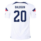 Nike United States Authentic Match Balogun Home Jersey 22/23 (White/Loyal Blue)