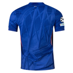 Nike Chelsea Authentic Home Jersey 25/26 w/ Champions League Patches 496 (Rush Blue/White/Speed Red)