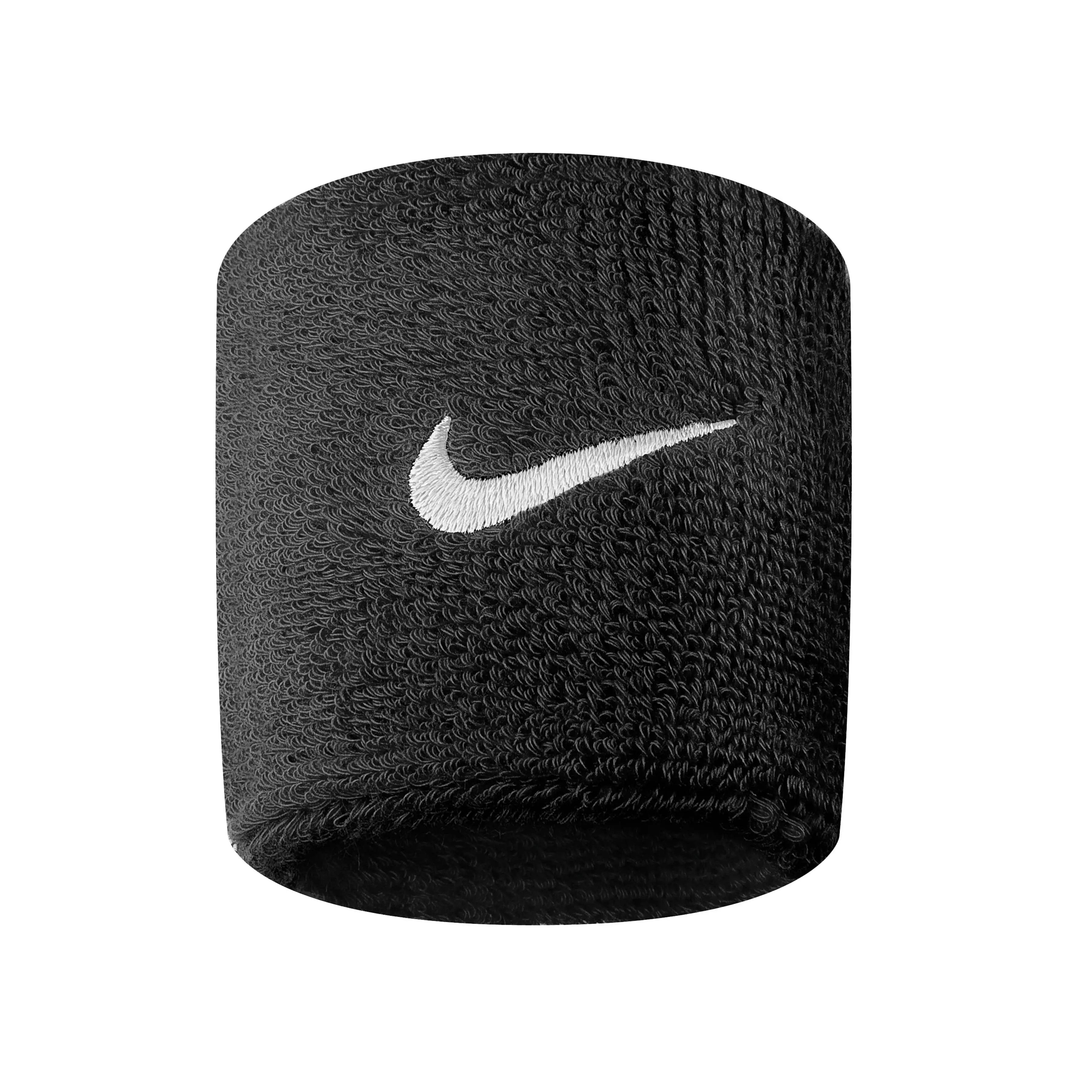 Nike Swoosh Wristbands Wristbands Nike Black ONE SIZE 