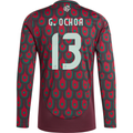 adidas Mens Mexico Guermillo Ochoa Home Long Sleeve Jersey 24/25 (Multicolor)