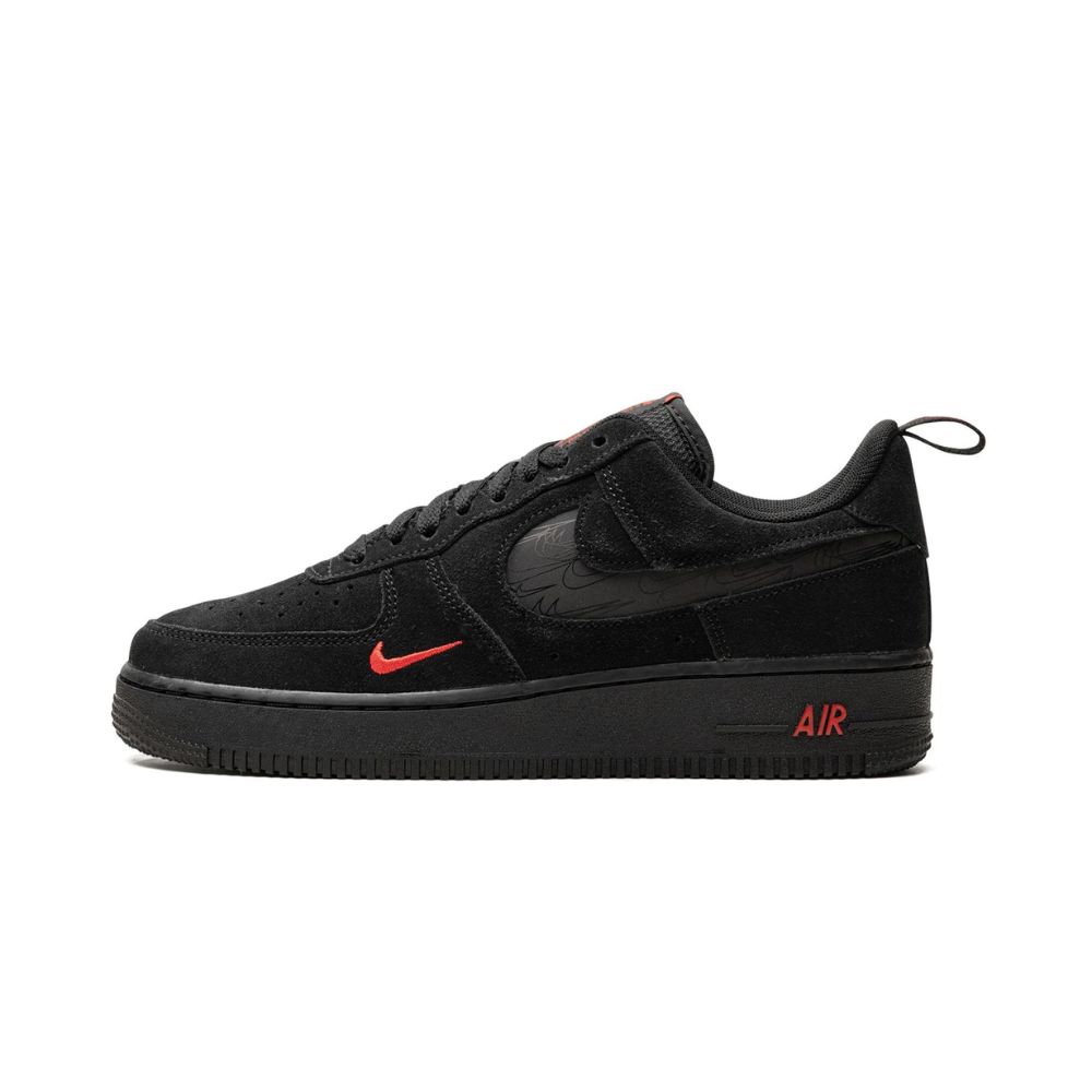 Air Force 1 Low Multi Swoosh Black Crimson