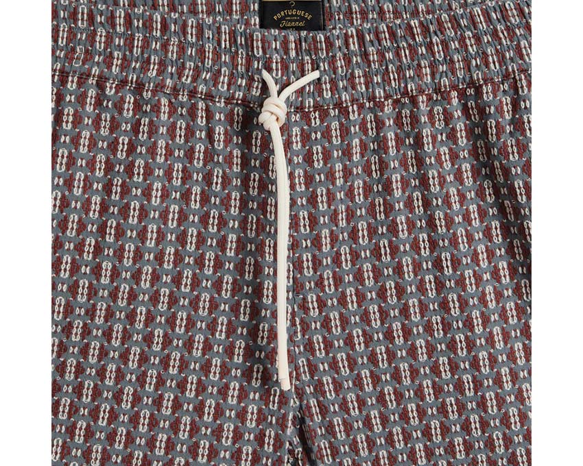 Portuguese Flannel Abstract Tile Short