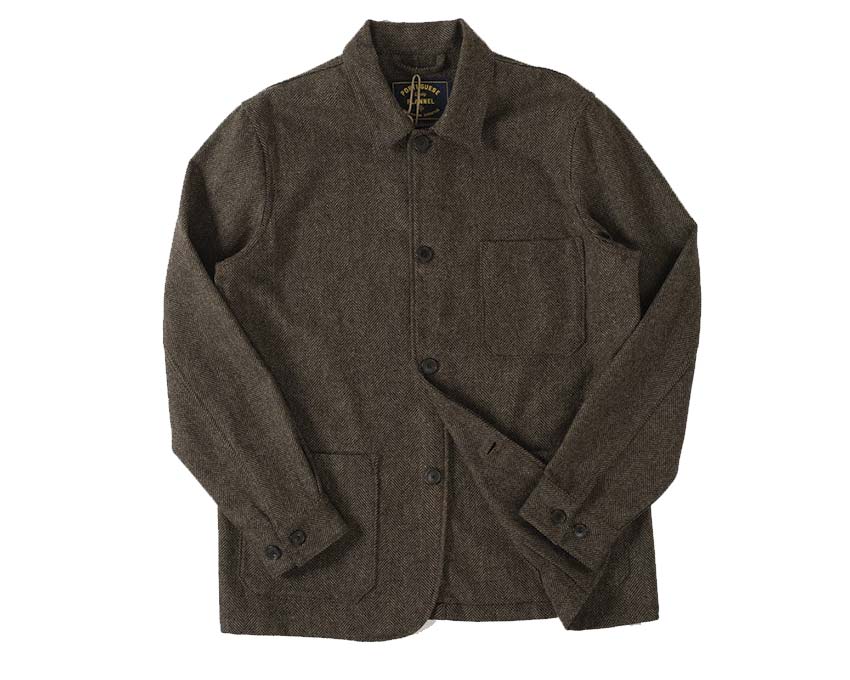 Portuguese Flannel Labura Herringbone Wool