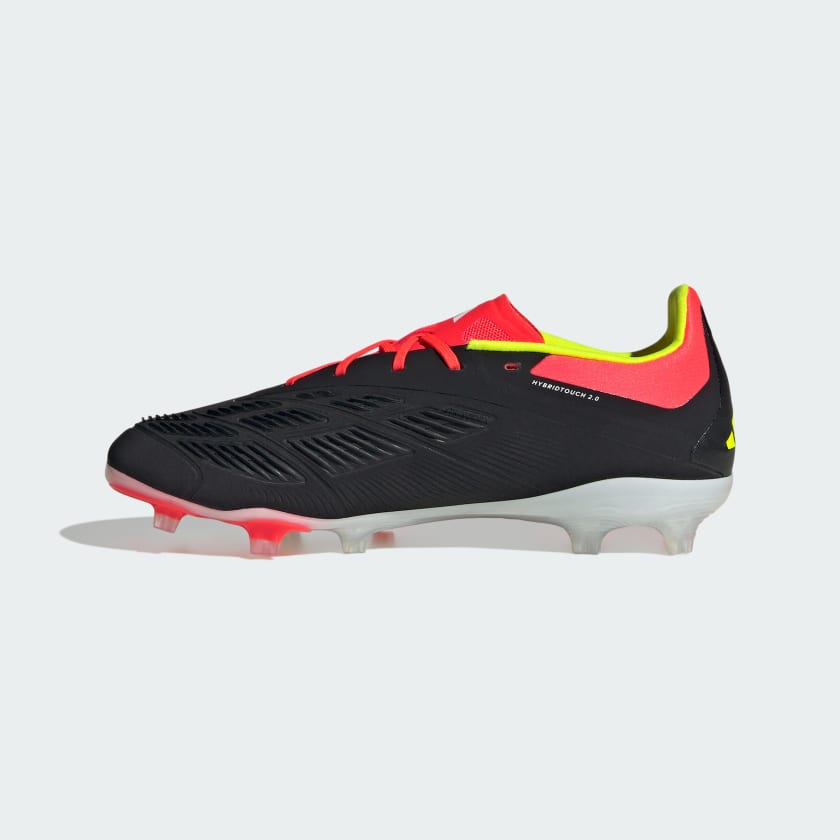 adidas Predator Elite FG Junior Firm Ground Soccer Cleat - Core Black/White/Solar Red