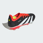 adidas Predator Pro FG Firm Ground Soccer Cleat - Core Black/White/Solar Red