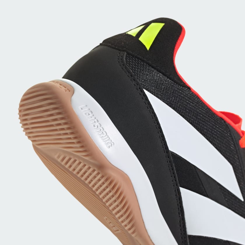adidas Predator League Low IN Indoor Soccer Shoe - Core Black/White/Solar Red