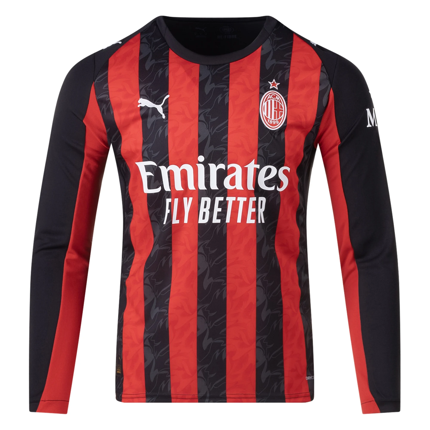 Puma AC Milan 25/26 Long Sleeve Home Jersey (Red/Black)