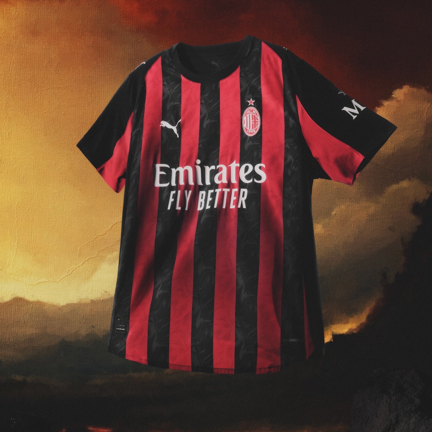 Puma AC Milan 25/26 Authentic Home Jersey (Red/Black)
