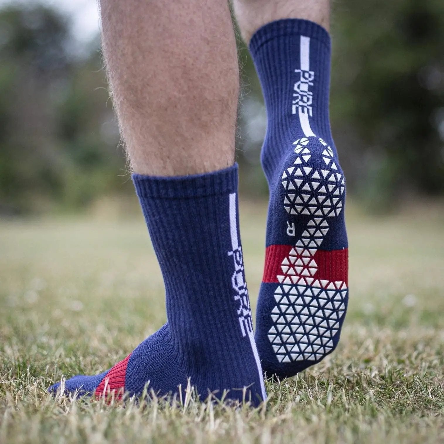 Pure Grip Socks Pro Navy Grip Socks Pure Navy S 