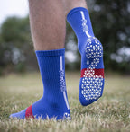 Pure Grip Socks Pro Blue Grip Socks Pure Blue S 