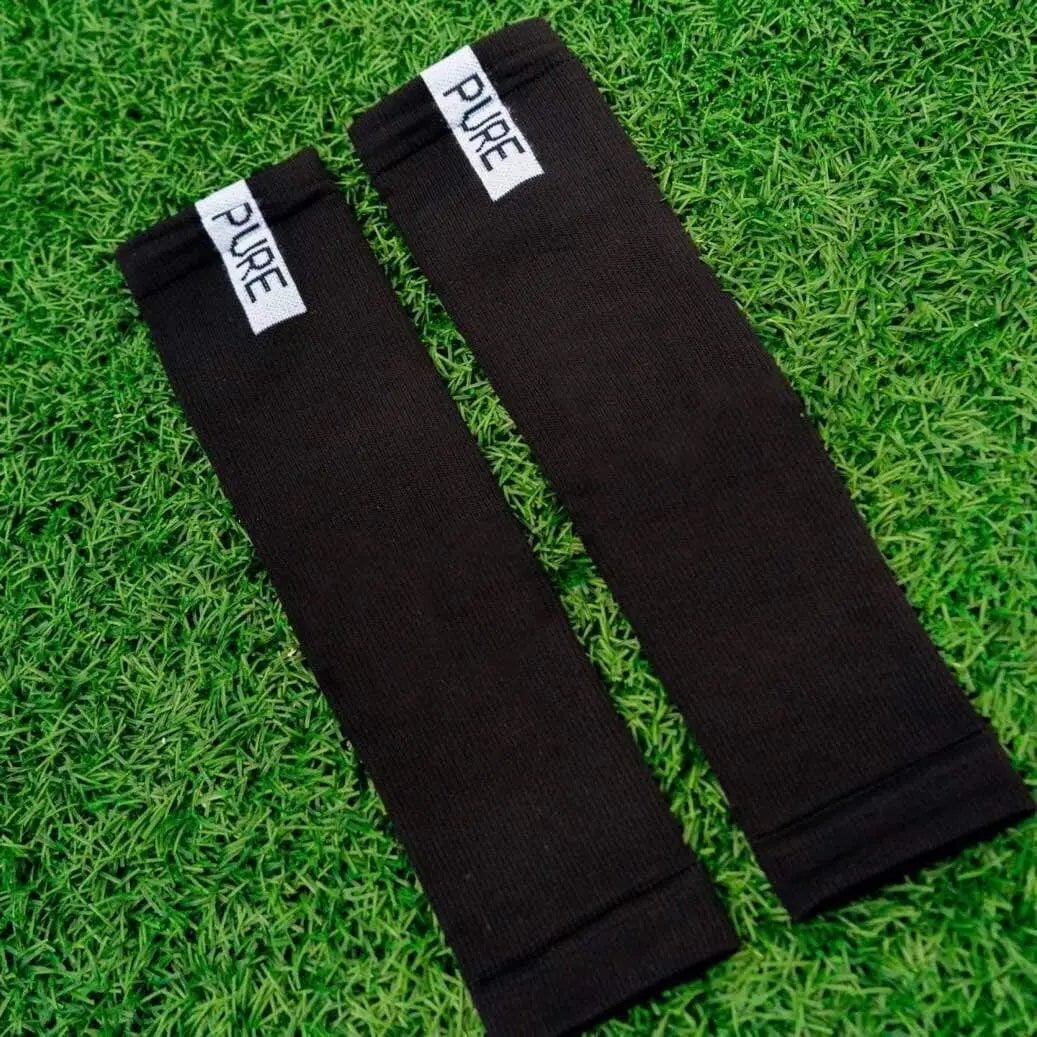 Pure Sleeves Black Soccer Sleeves Pure Black ONE SIZE 