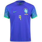 Nike Brazil Richarlison Away Jersey 22/23 (Paramount Blue/Green Spark)
