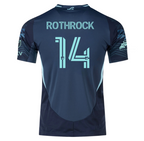 adidas Paul Rothrock Seattle Sounders Authentic Away Jersey 25/26 w/ MLS Patches & Sponsor (Aura Ink)