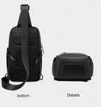 Sac bandoulière homme imperméable – Sac compact pour tablette et voyage