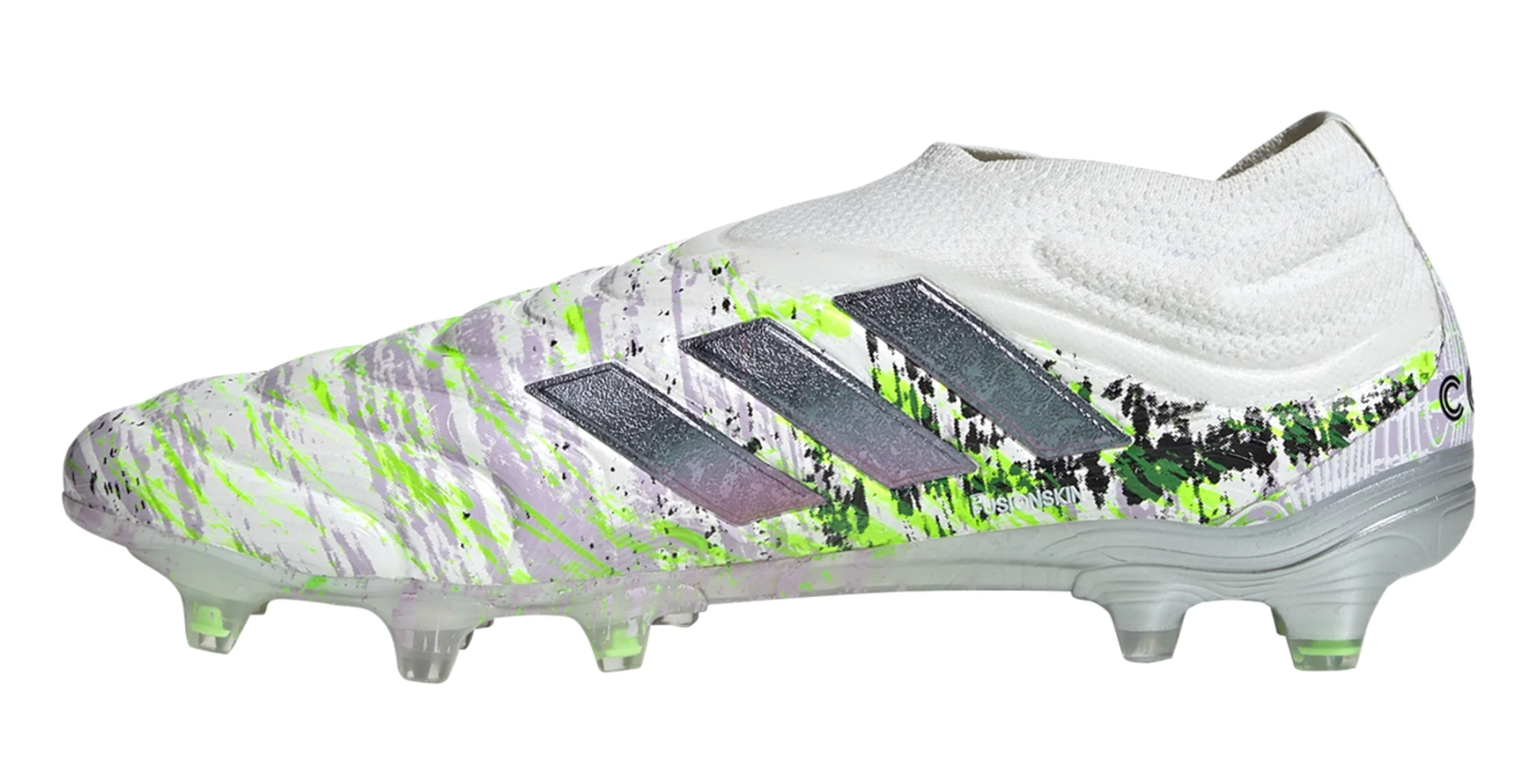 adidas Copa 20+ FG - White/Core Black/Signal Green