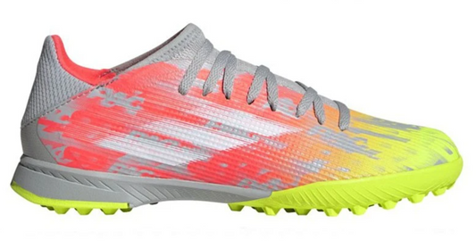 adidas X Speedflow.3 Turf Junior Soccer Shoes - Onix/White/SolarYellow