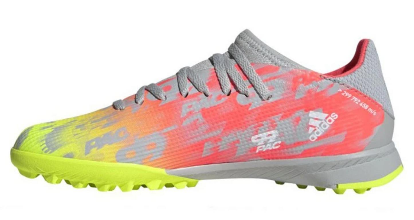 adidas X Speedflow.3 Turf Junior Soccer Shoes - Onix/White/SolarYellow