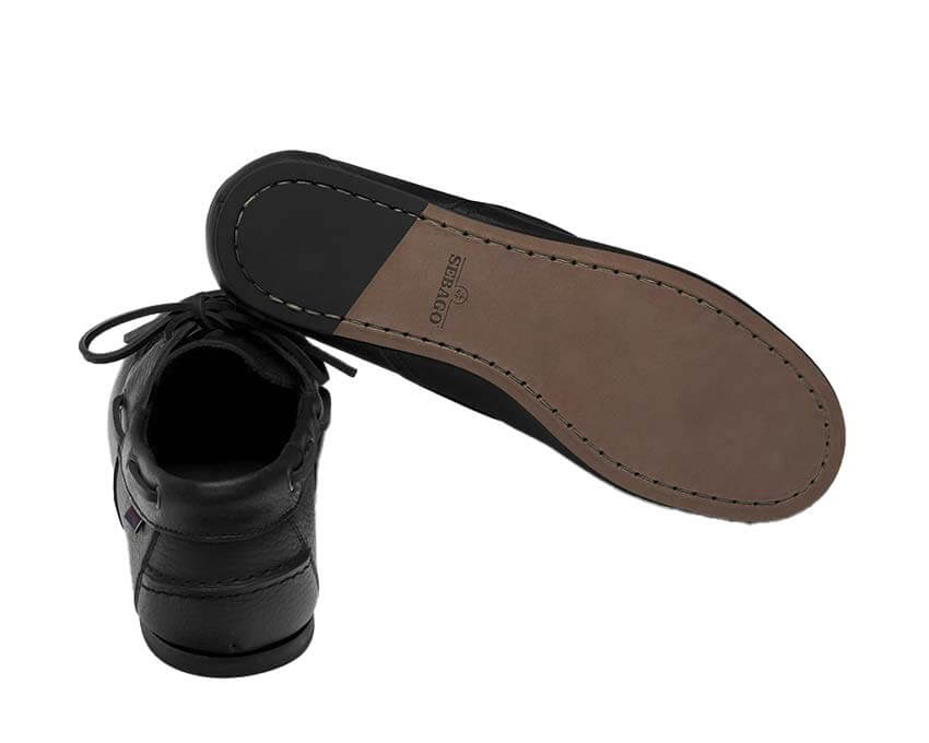 Sebago Owen Tumbled W "Black"