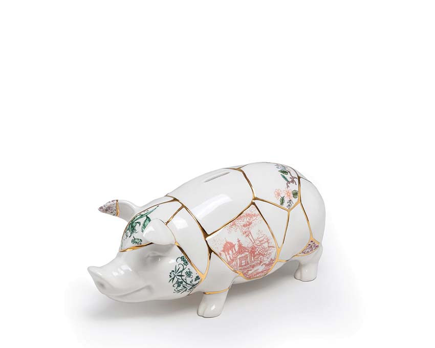 Seletti Kintsugi Piggy Bank