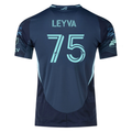 adidas D. Leyva Seattle Sounders Authentic Away Jersey 25/26 w/ MLS Patches & Sponsor (Aura Ink)