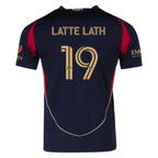 adidas Emmanuel Latte Lath Atlanta United Authentic Home Jersey w/ MLS Patches 25/26 (Red/Black)