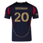 adidas Luke Brennan Atlanta United Authentic Home Jersey w/ MLS Patches 25/26 (Red/Black)