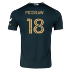 adidas Zac McGraw Portland Timbers Authentic Home Jersey w/ MLS & Apple Patch 25/26 (Green/Gold)