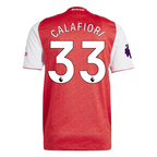 adidas Riccardo Calafiori Arsenal FC Authentic Home Jersey 25/26 w/ EPL Patch (Better Scarlet/White