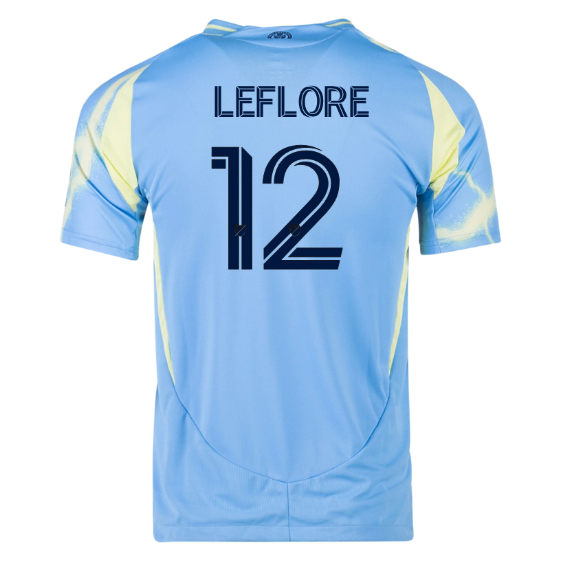 adidas Philadelphia Union Isaiah LeFlore Authentic Away Jersey 25/26 (Blue/Yellow)