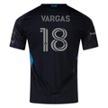 adidas Kerwin Vargas Charlotte FC Authentic Away Jersey 25/26 (Black)