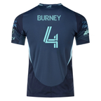adidas L. Burney Seattle Sounders Authentic Away Jersey 25/26 w/ MLS Patches & Sponsor (Aura Ink)