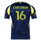 adidas Nashville Authentic Matthew Corcoran Away Jersey w/ MLS + Apple TV 25/26 (Tena Blue)