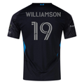 adidas Eryk Williamson Charlotte FC Authentic Away Jersey 25/26 (Black)
