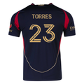 adidas Adyn Torres Atlanta United Authentic Home Jersey w/ MLS Patches 25/26 (Red/Black)