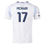 adidas San Diego FC Authentic Paddy McNair Away Jersey 25/26 w/ MLS & Apple Patch (White)