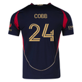 adidas Noah Cobb Atlanta United Authentic Home Jersey w/ MLS Patches 25/26 (Red/Black)